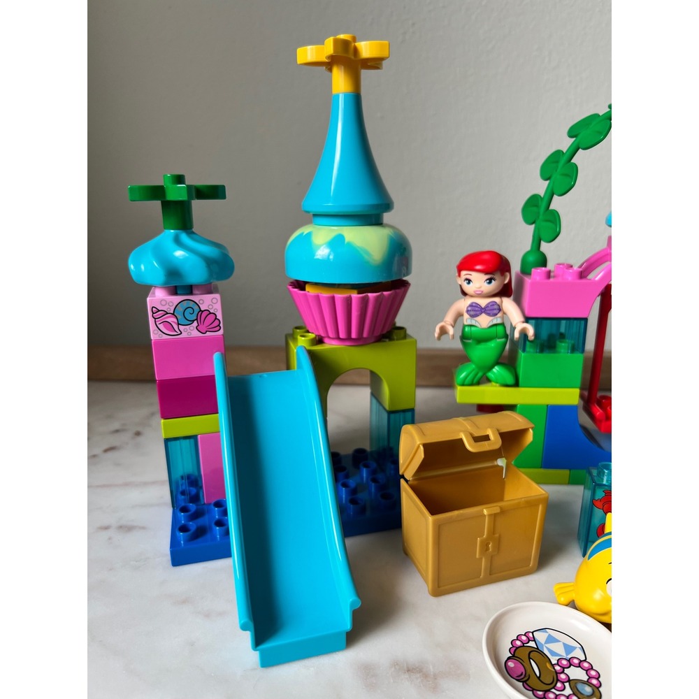 Duplo Disney Princess 10515 Ariel's Undersea Castle Mermaid & Flounder Retired - Picture 2 of 5